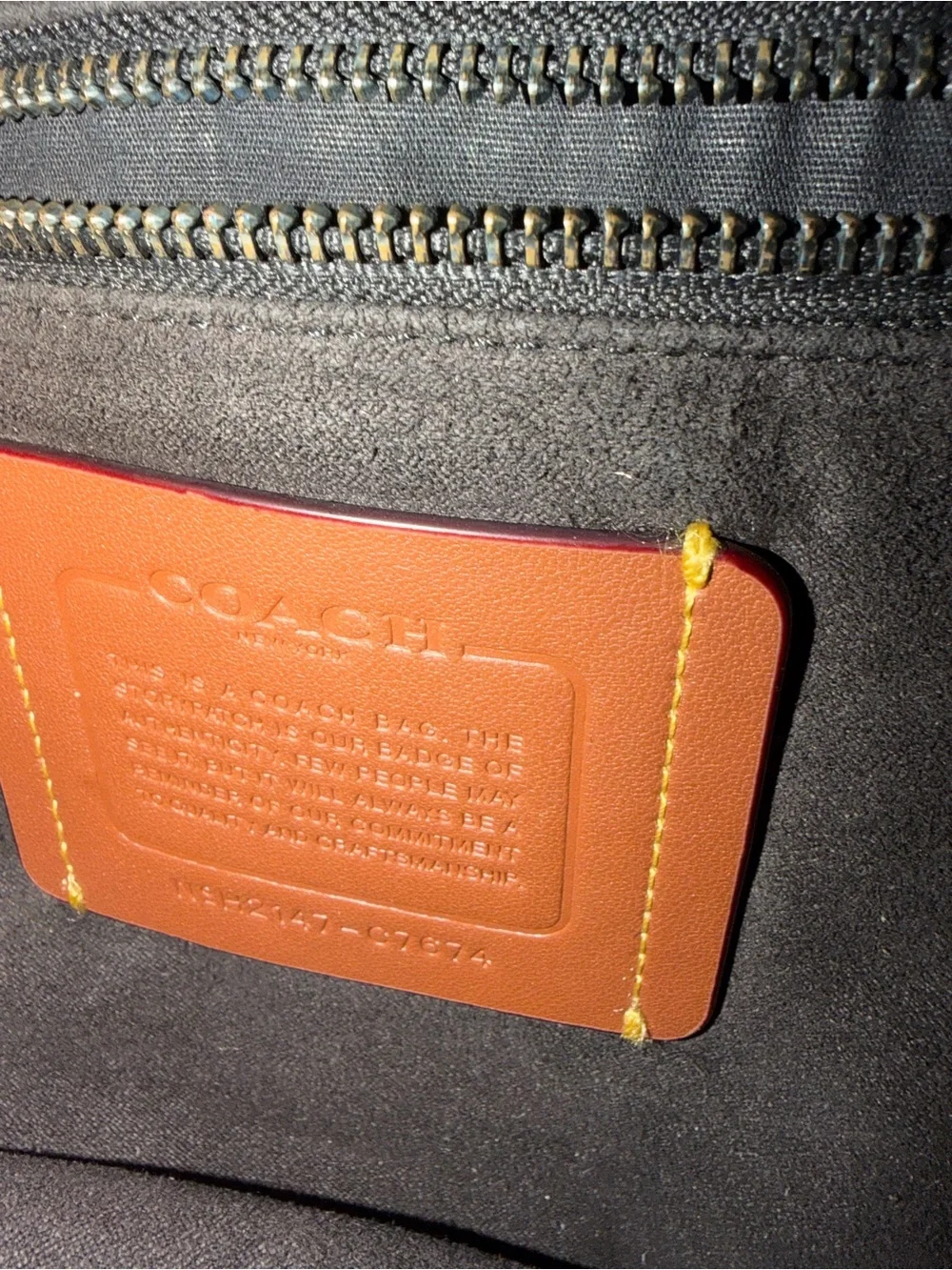 Coach genuine leather